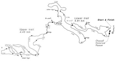 Small Map of Chassell Classic Ski Trail