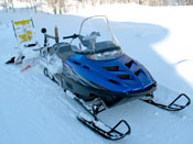 picture of the polaris grooming snowmobile