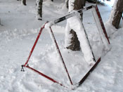 The drag used to pack the ski trail